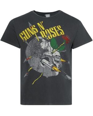 MadeWorn Gun N' Roses Skull Graphic T-Shirt - Green