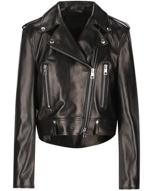 Balenciaga Biker Leather Jacket - Black