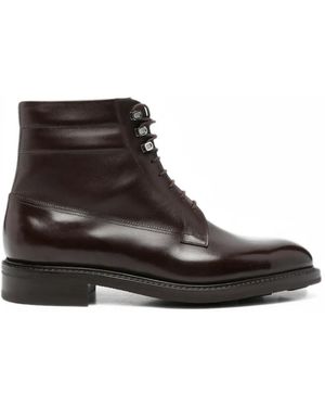 John Lobb Lace-Up Leather Boots - Brown