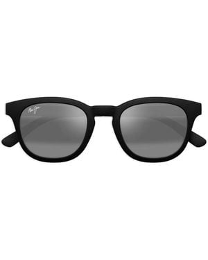 Maui Jim Sonnenbrille Mit Rundem Gestell - Schwarz
