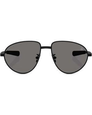 Moncler Lunettes De Soleil Vizla À Monture Ovale - Gray