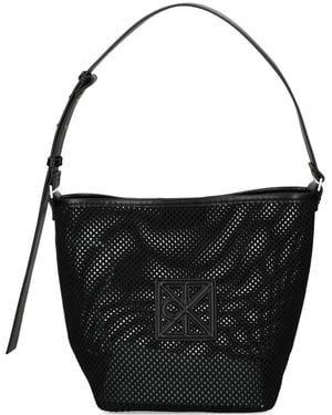 Calvin Klein Logo Shoulder Bag - Black