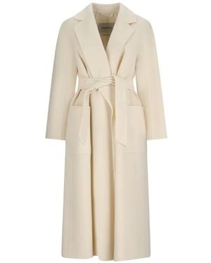 Max Mara Ludmilla Icon Belted Coat - White