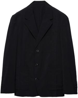 Prada Single-Breasted Blazer - Blue