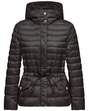 Moncler Raies Hooded Quilted Jacket - Black