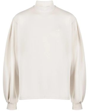 Random Identities Logo-Embroidered Cotton Sweatshirt - White