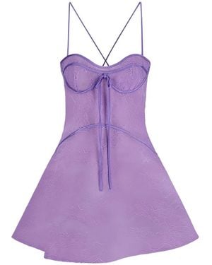 David Koma Mini Dress - Purple