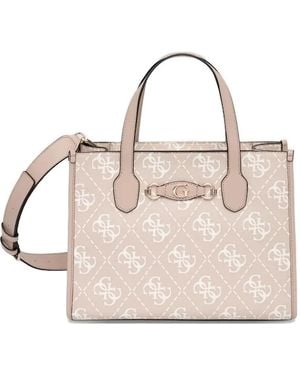 Guess Izzy 4G Tote Bag - Natural