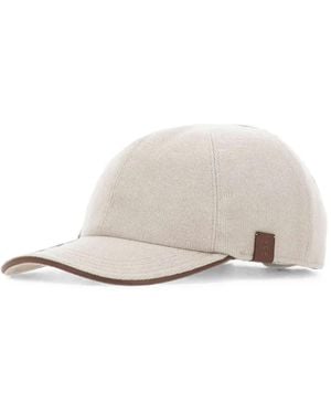 Eleventy Logo-Patch Baseball Cap - White