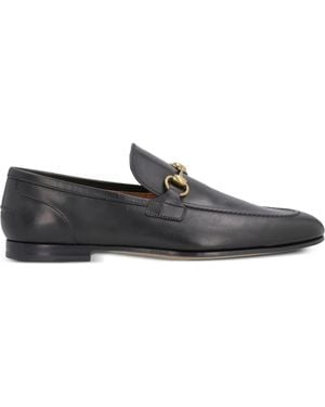Gucci Jordaan Leather Loafers - Grey