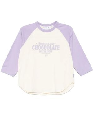 Chocoolate T-Shirt À Logo Imprimé - White