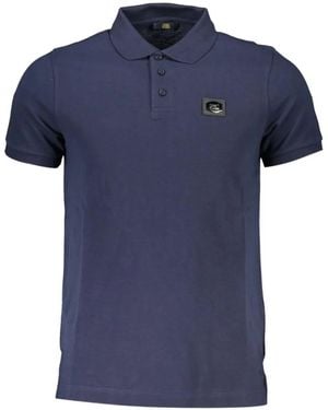 Roberto Cavalli Logo-Patch Polo Shirt - Blue
