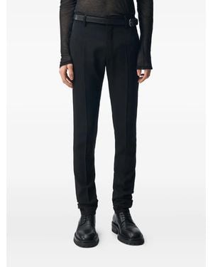 Ann Demeulemeester Damien Twill Trousers - ブルー
