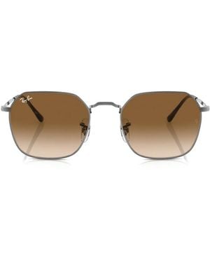 Ray-Ban Geometric-Frame Sunglasses - Metallic