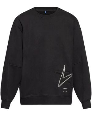 Adererror Logo Embroidered Crew Neck Jumper - Black