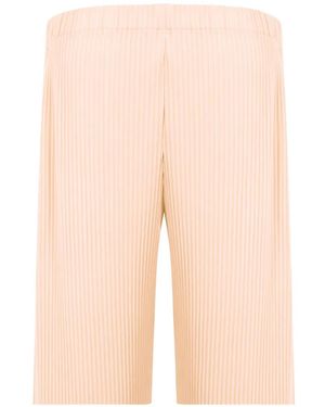 Homme Plissé Issey Miyake Pleated Bermuda Shorts - White