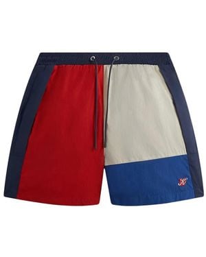 Kith Logo-Detail Shorts - Red