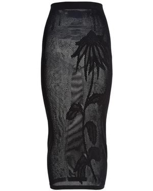 MACCAPANI Seamless Midi Skirt - Black