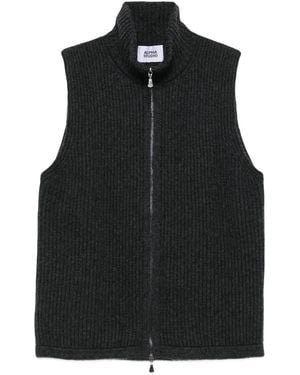 Alpha Studio Mouwloos Vest - Zwart