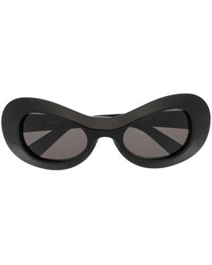 Ambush Polished Oval-Frame Sunglasses - Black
