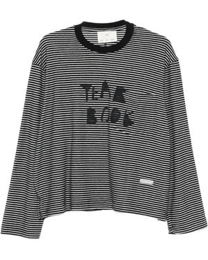Song For The Mute Striped graphic T-shirt - Gris