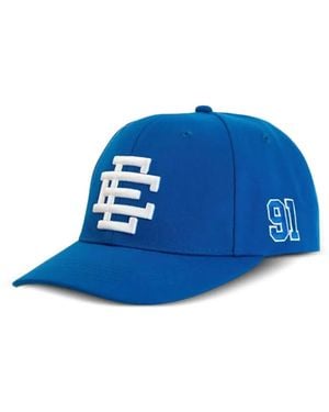Eric Emanuel Monogram Logo Hat - Blue