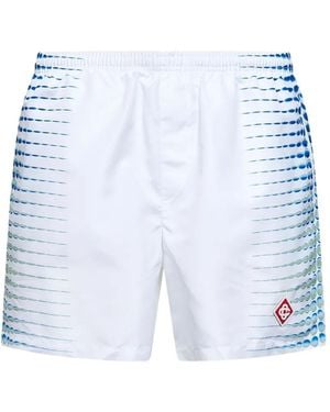 CASABLANCA Printed Swim Shorts - Blue