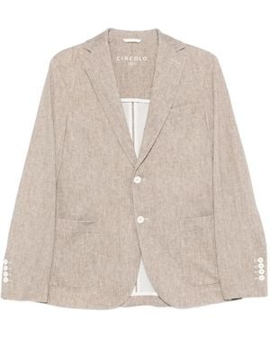 Circolo 1901 Blazer À Simple Boutonnage - Natural
