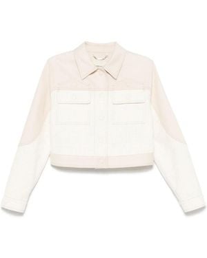 Fendi Chaqueta vaquera con logo FF - Blanco