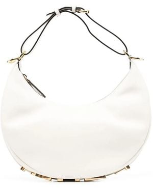Fendi Graphy Schultertasche - Weiß