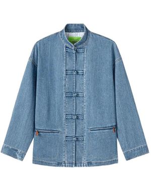 Shanghai Tang Tang Button Jacket - Blue