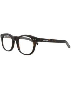 Montblanc Tortoiseshell-Effect Glasses - White