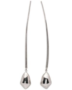 Panconesi Large Curved-Bar Earrings - White