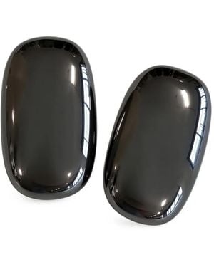 Brunello Cucinelli Polished Oval Earrings - Black