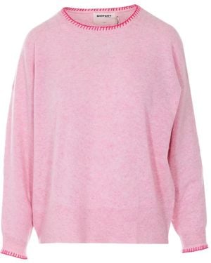 Not Shy Embroidered Sweater - Pink