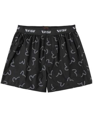 Evisu Seagull-Print Boxers - Black