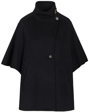 Max Mara Capa Con Detalle De Hebilla - Negro
