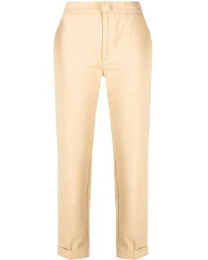 Twinset Cropped Straight-Leg Pants - Natural