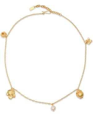 Completedworks Flower.Charm Necklace - White