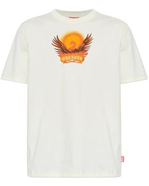 DIESEL T-Adjust-Aa1 Graphic-Print T-Shirt - White