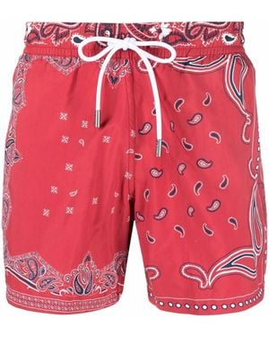 Etro Costume Da Bagno Con Stampa - Rosso