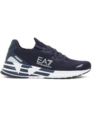 EA7 Logo-Detail Sneakers - Blue