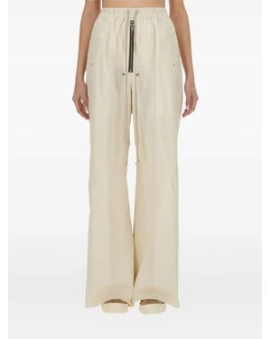 Rick Owens Zip-Detail Drawstring Pants - Natural