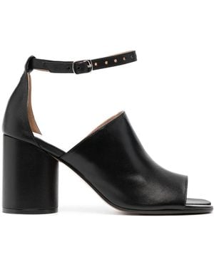 Maison Margiela Tabi 80mm レザーサンダル - ブラック