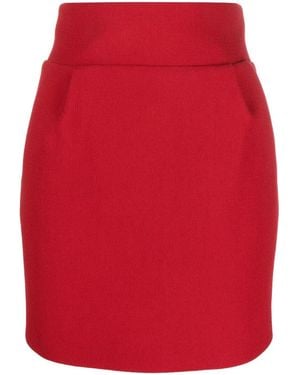 Alexandre Vauthier High Waist Fitted Skirt - Red