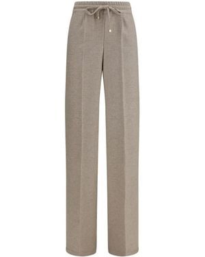 Kiton Check-Pattern Drawstring Trousers - Natural