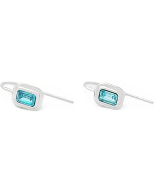 Trussardi Crystal-Embellished Drop Earrings - White