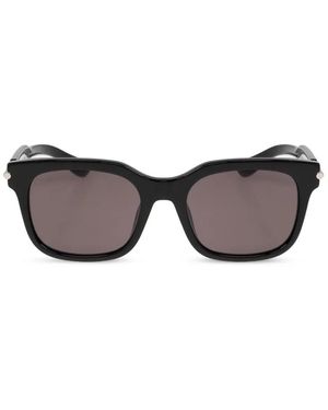 McQueen スクエアフレーム サングラス - グレー