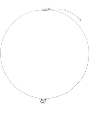 Monica Vinader Infinity-Heart Necklace - White