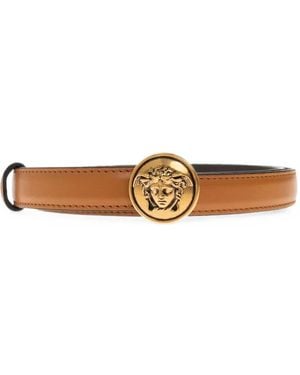 Versace Leather Belt - White